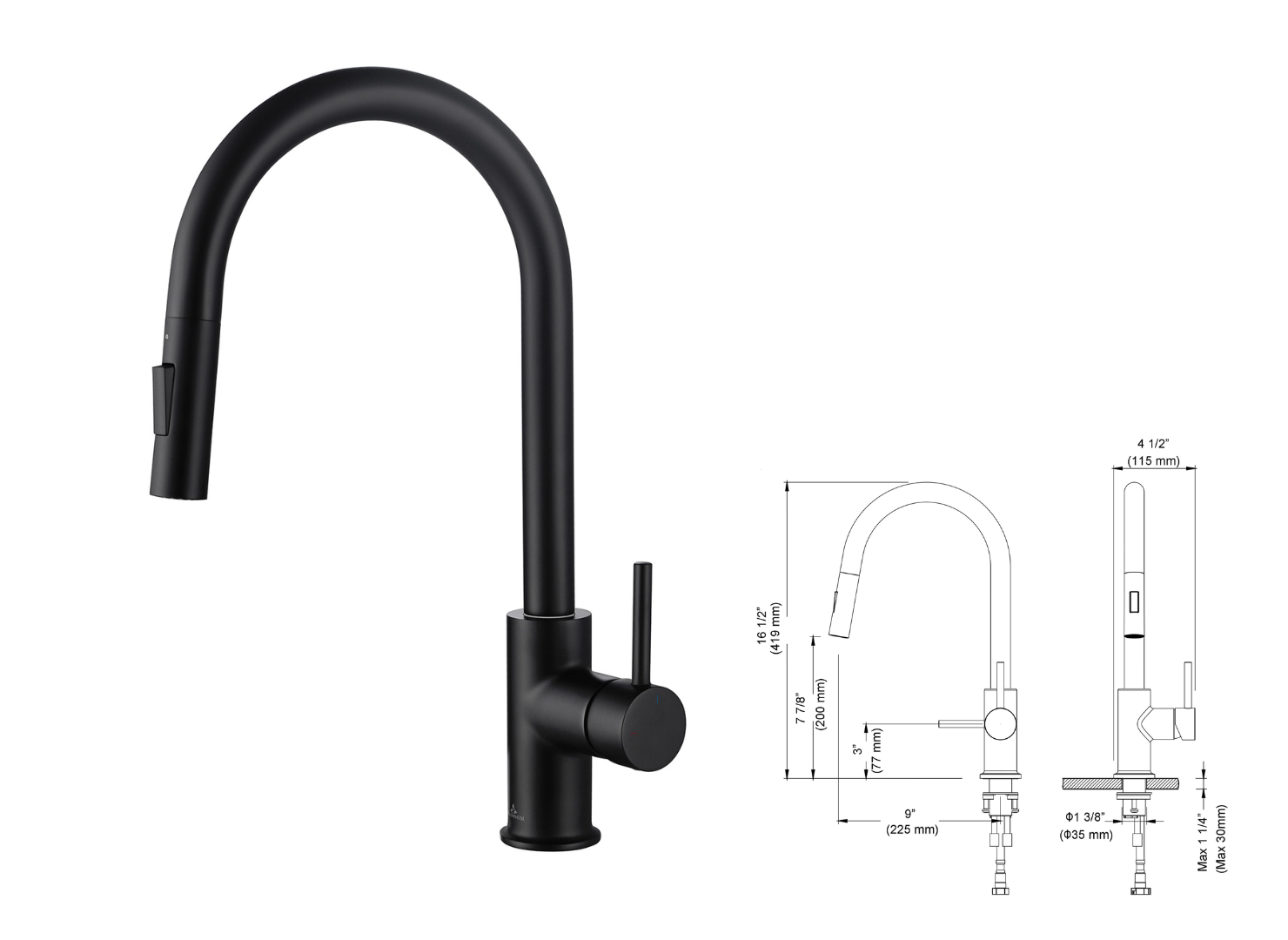 Plumbing Matte Black