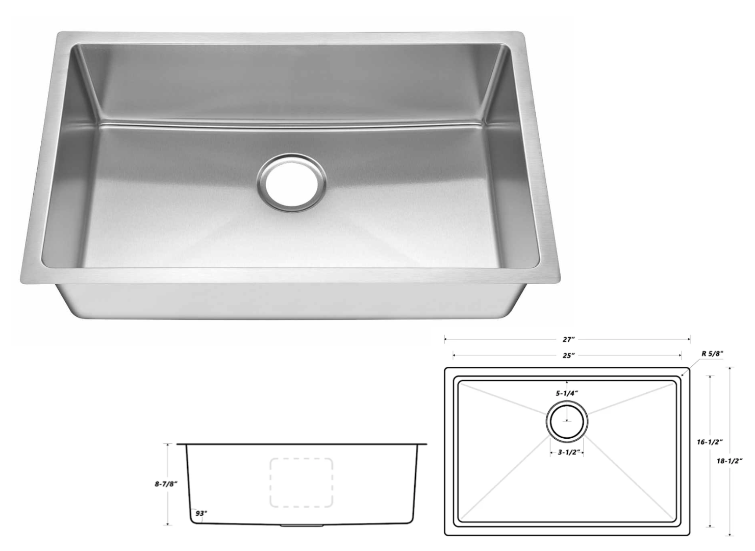 Undermount Stainless Steel